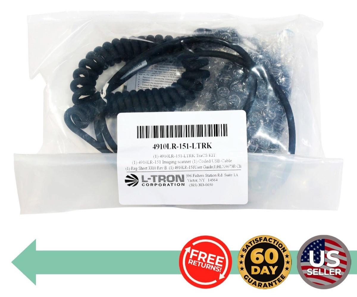 NEW Honeywell L-Tron LTRON 4910LR-151-LTRK USB Area Imaging Scanner Kit