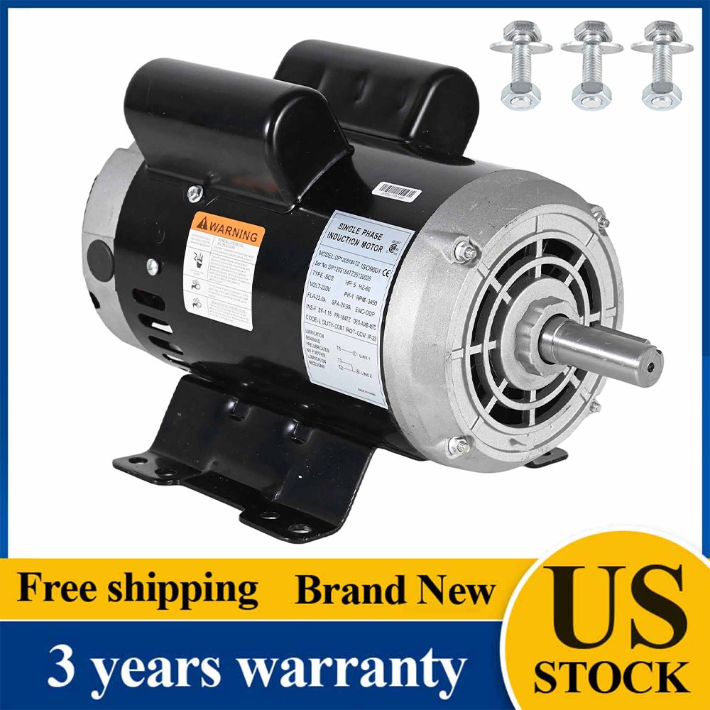 NEW Air Compressor Motor 230V 3450 Rpm 5HP For Ingersoll Rand 23378805 54421193