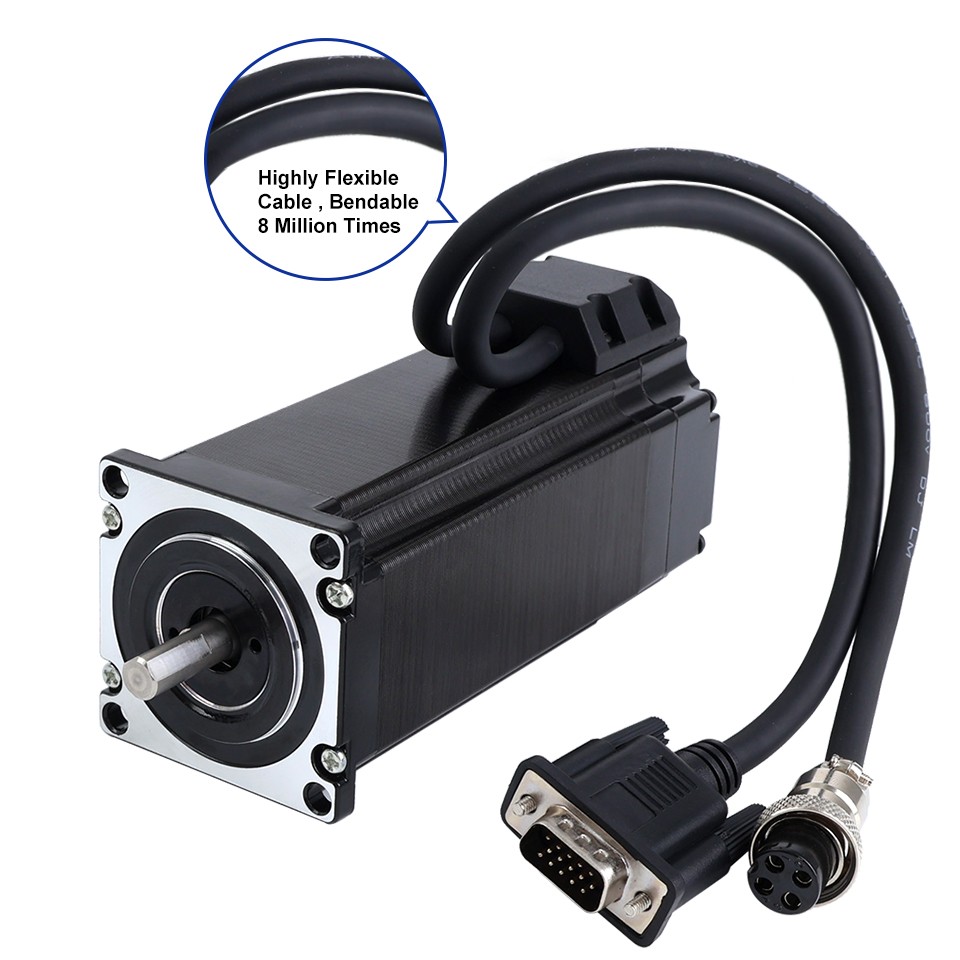 STEPPERONLINE 4-Axis Nema23 3Nm Closed Loop Stepper Motor 8mm Shaft & Driver Kit