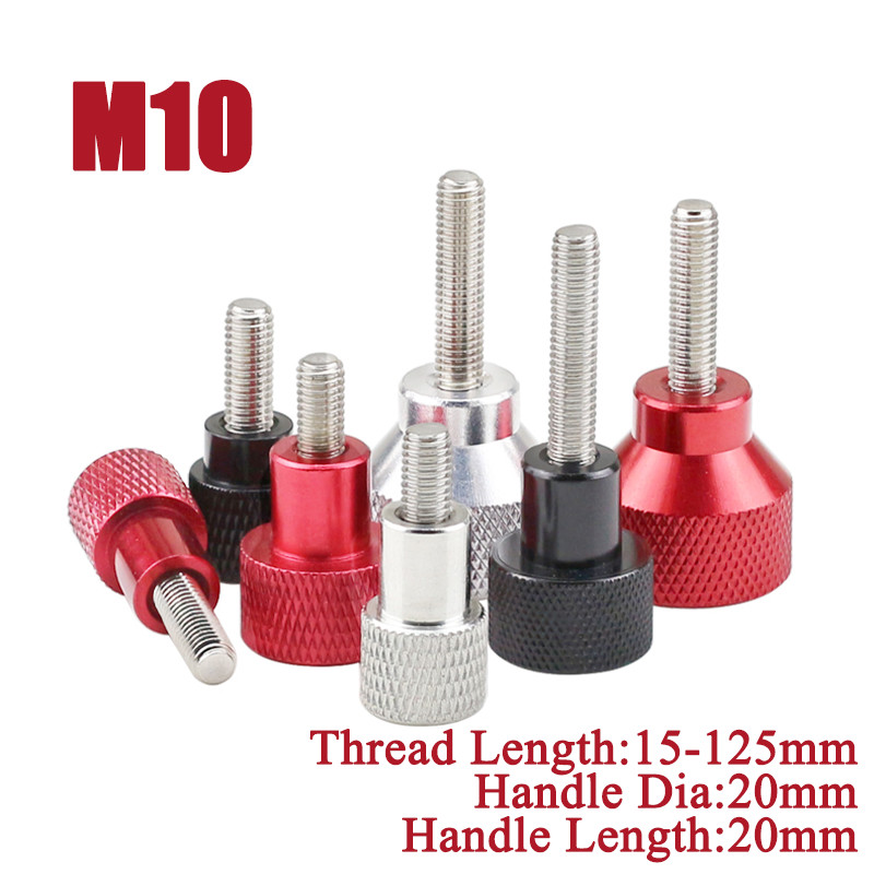 Knurled Thumb Screws With Steps Hand Grip Knob Step Bolts Aluminium Alloy