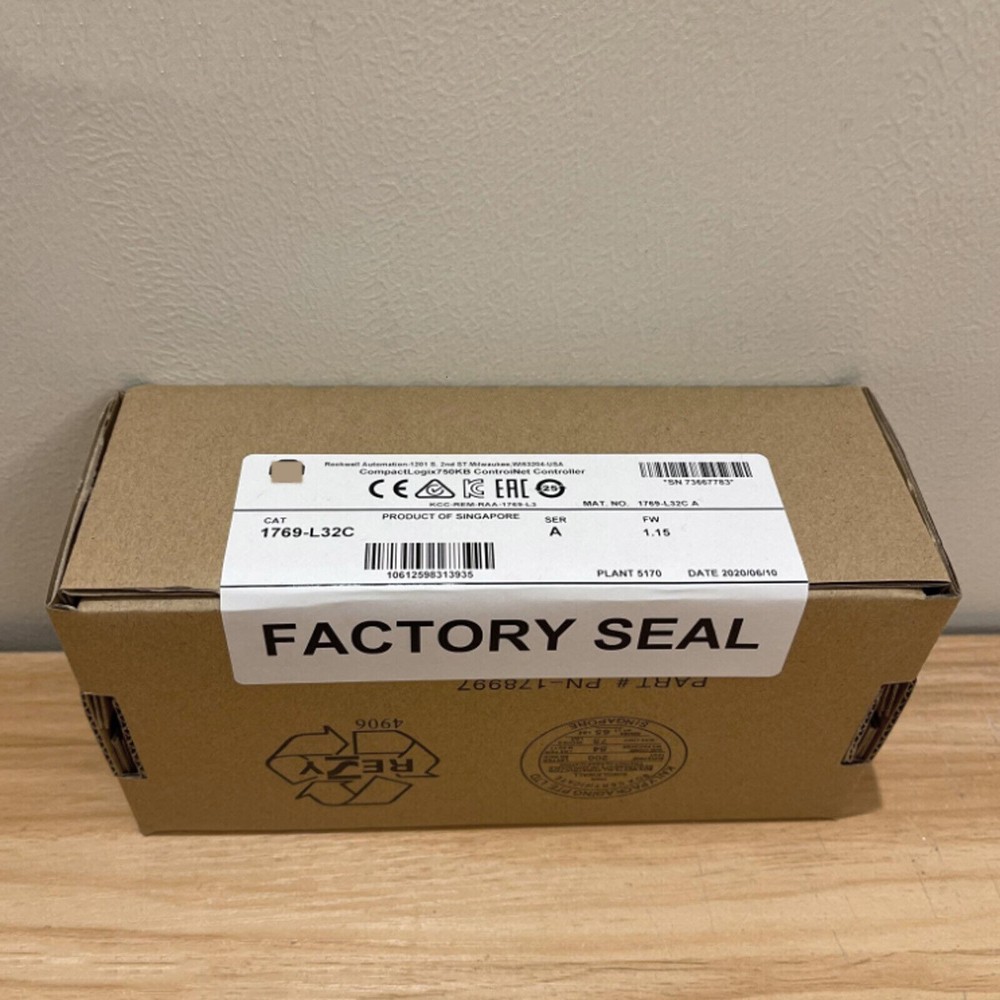 AB 1769-L32C /A Processor CompactLogix 750KB ControlNet Controller US Free Tax