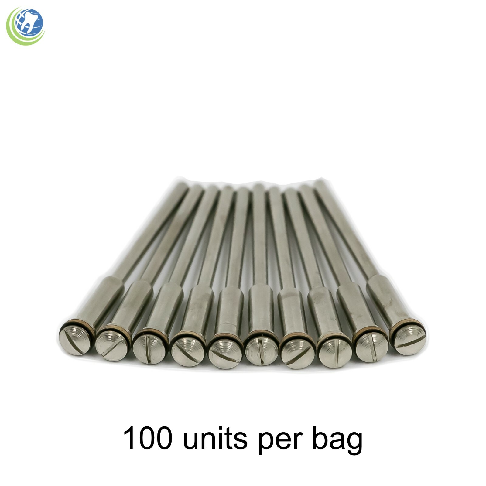 100 Dental Lab Jewelry Reinforced Mandrels 2.35mm Shank 3/32” for Discs & Points