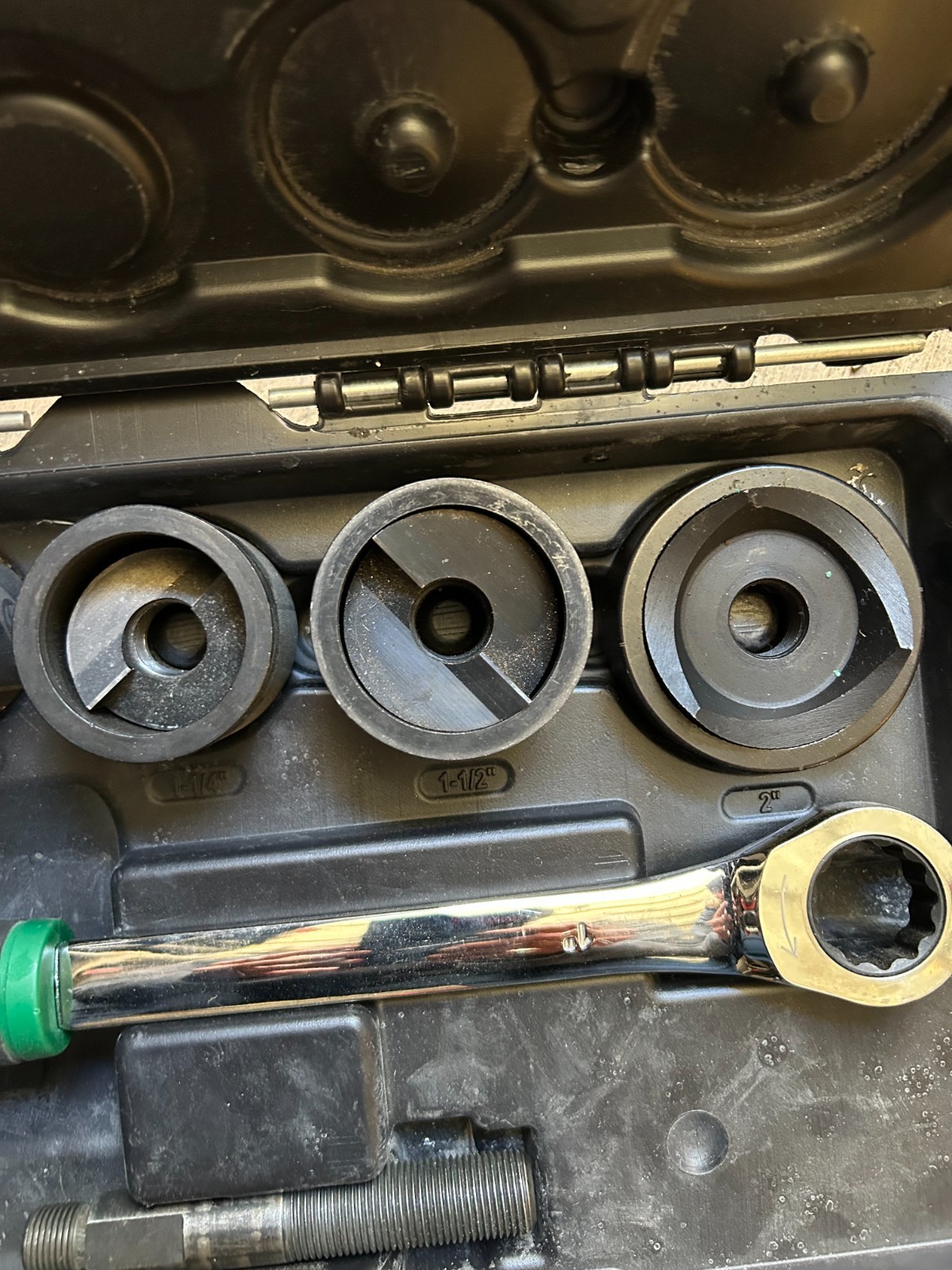 Greenlee knock out kit, with ratchet driver 7238sb