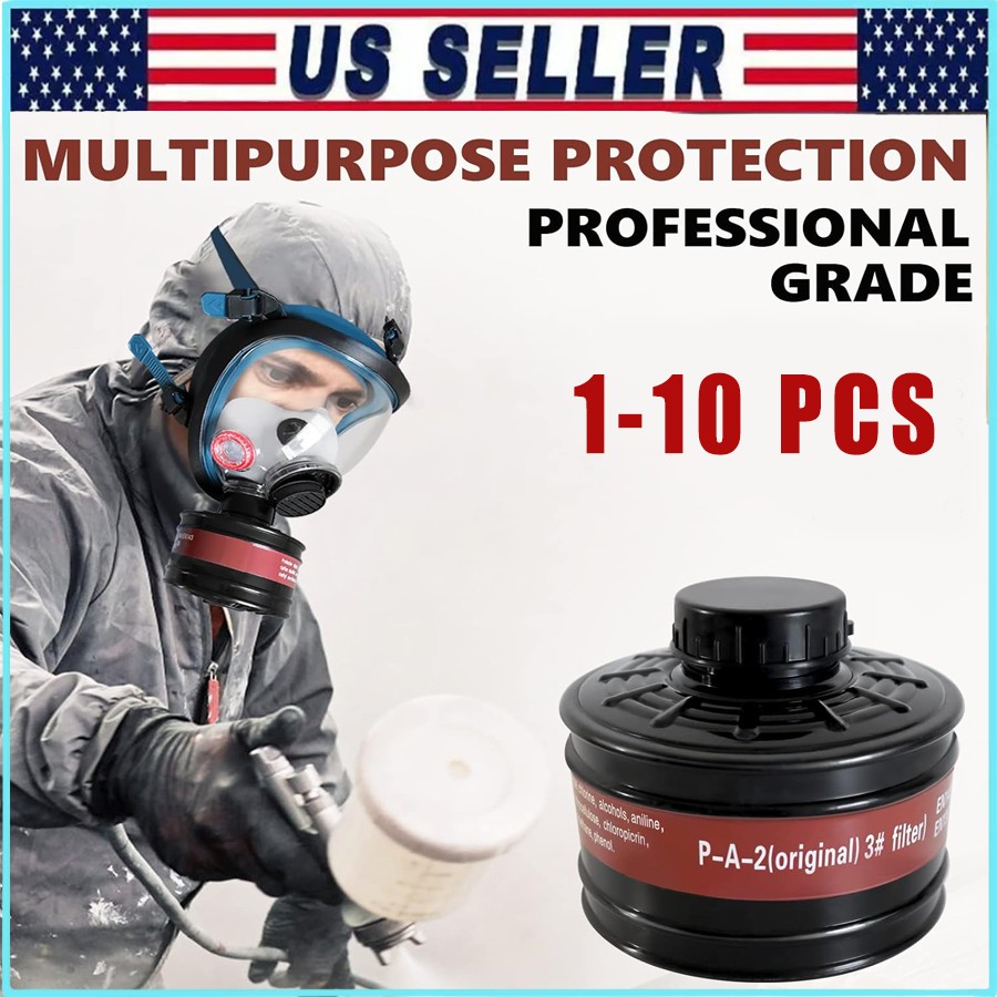 40mm Gas Mask Filters – Full Face Respirator Mask Cartridge for Paint