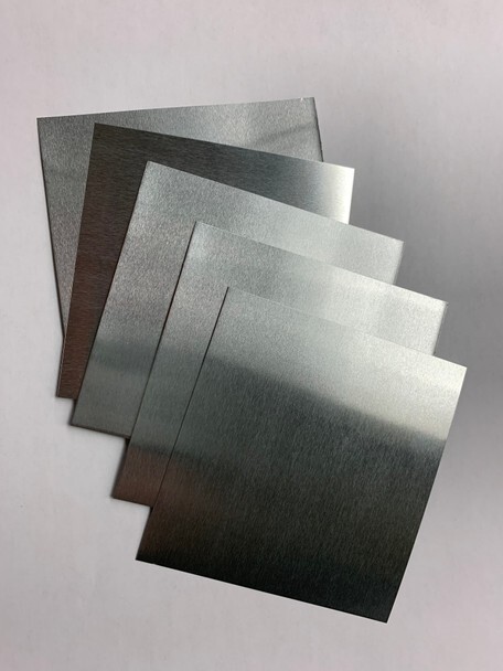 LTKJ 5Pcs High Purity 99.9% Pure Zinc Zn Sheet Plate Metal Foil 100mm x 100mm x