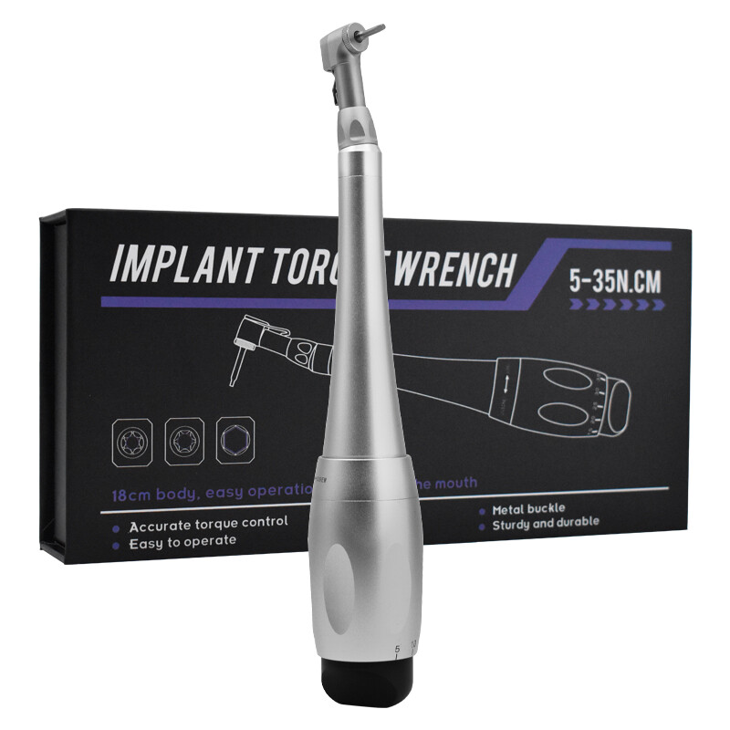US Dental Universal Implant Kit Torque Wrench Contra Angle & 16pcs Drivers