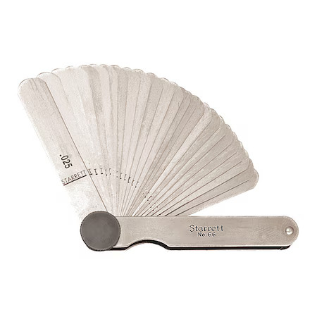 Starrett 66 Feeler Gauge Set, Dimension Type