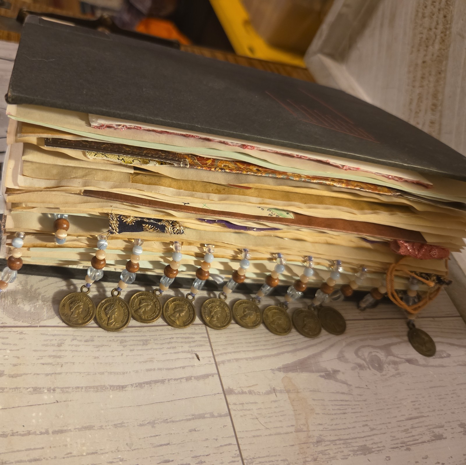 Fully Embellished Handmade World Traveler Themed Junk Journal 88 pages
