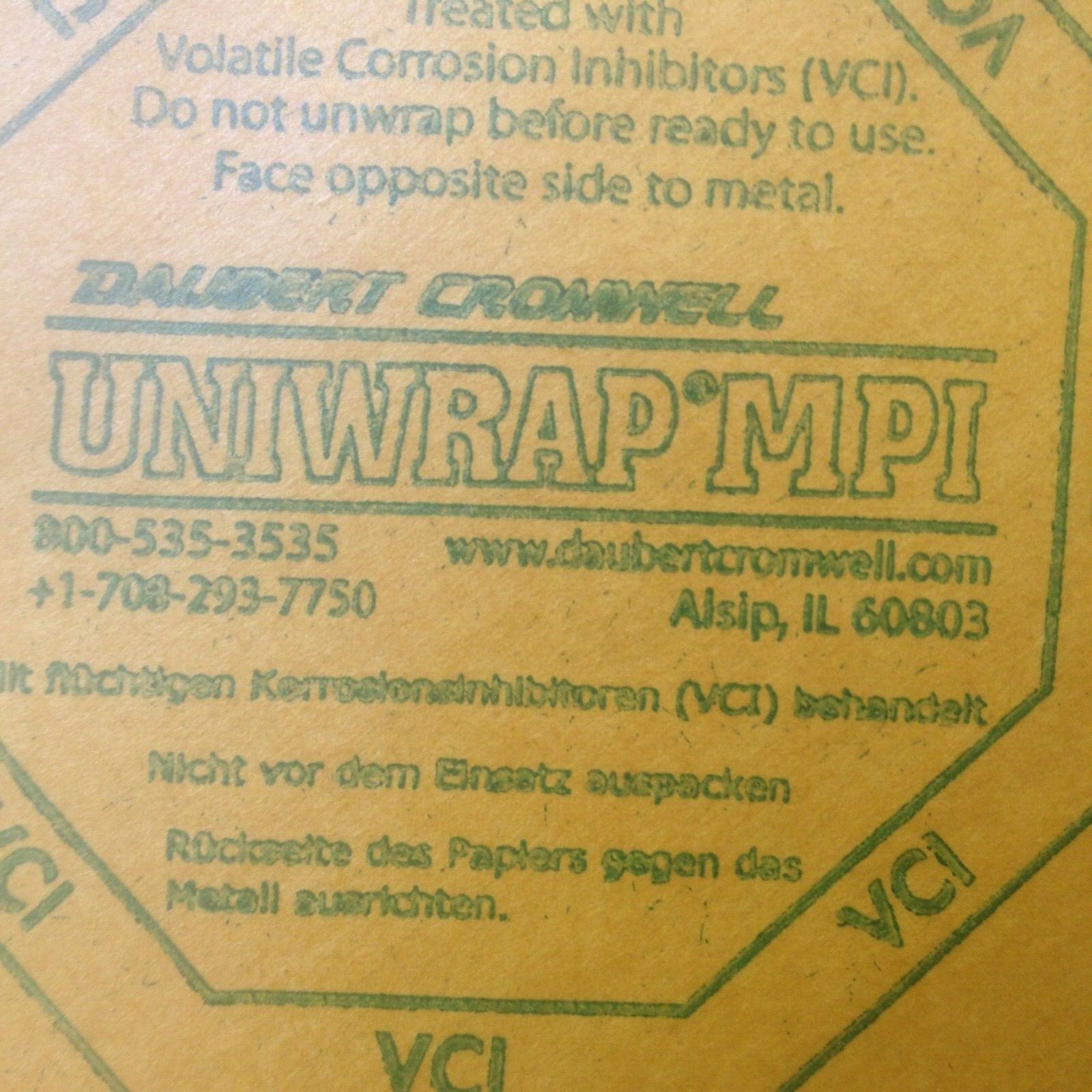 Vintage antique classic tool protection Daubert Cromwell corrosion inhibitor pap