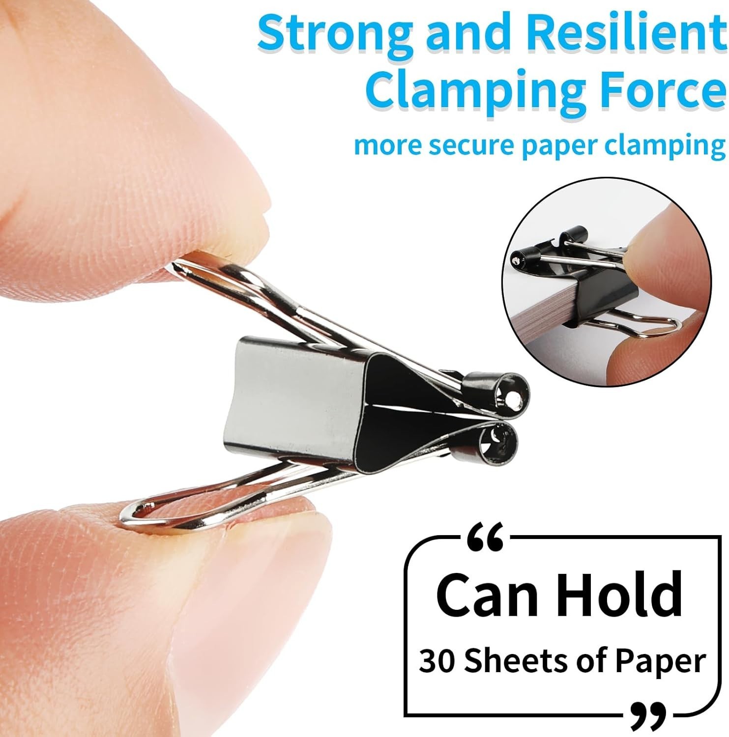 180Pcs Small Binder Clips, Mini Binder Clips, 0.63 In/15Mm Clips Office Supplies