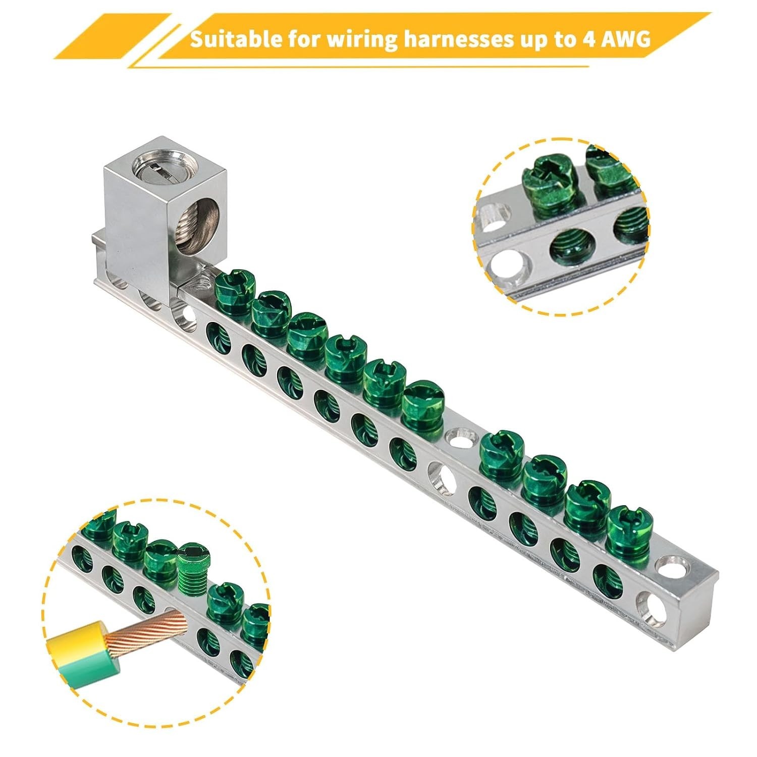 Ground Bar Kit for Eaton BR and CH Series Load Centers | 10 Terminal Groundin…
