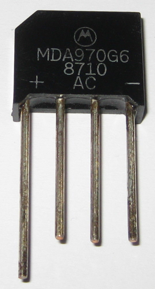 5 X Motorola 4 Amp 600 Volt Low Profile Bridge Rectifier – 600V 4A Inline Small