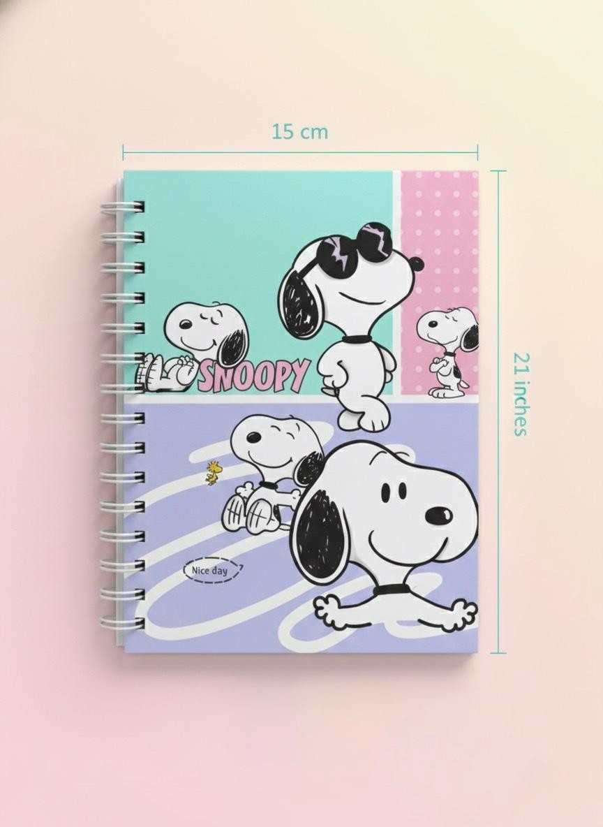 Daily planner Cute Personalized Peanuts, Snoopy-Inspired Hardcover Journal,