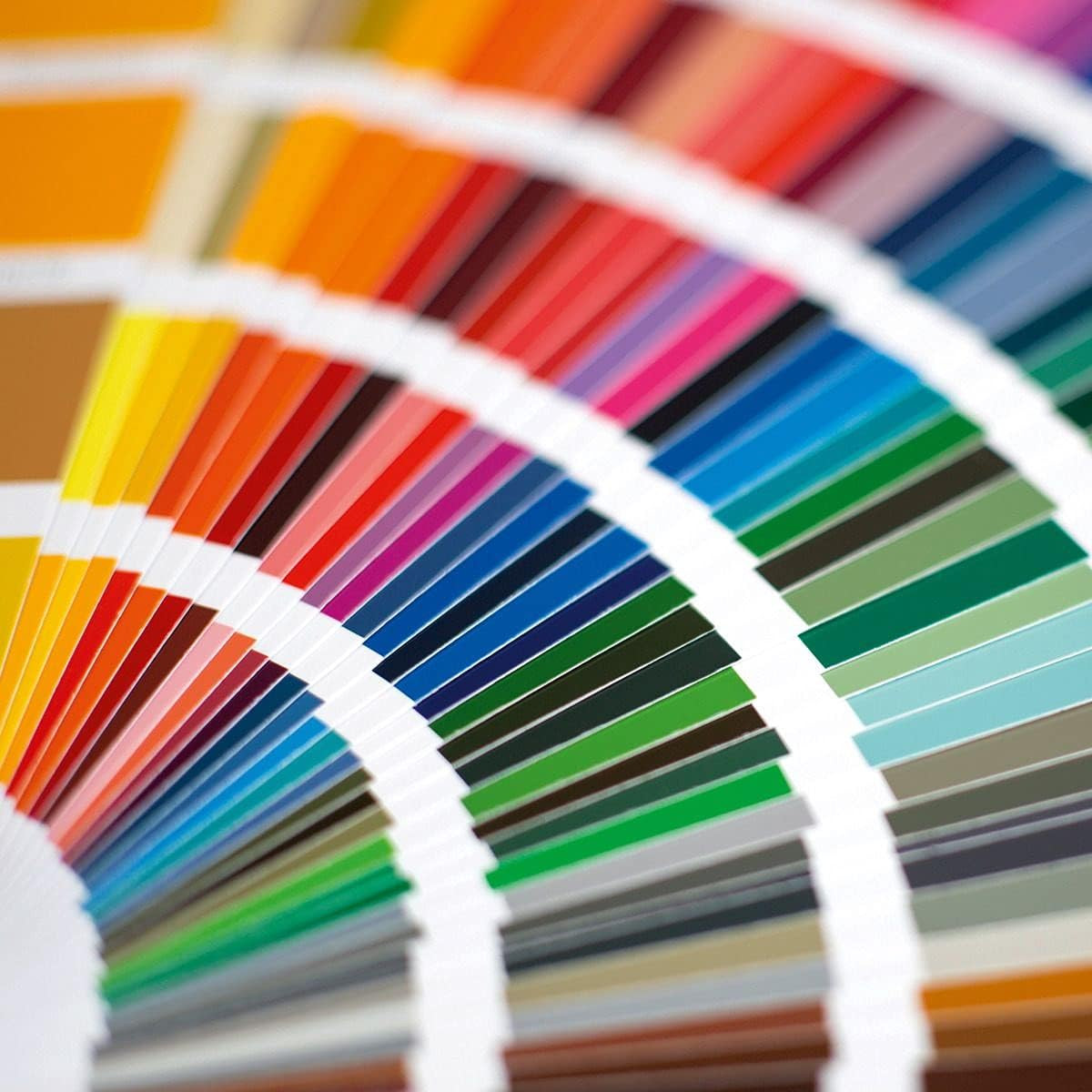 K7 Color Chart 216 Colors Glossy Fan 5 Languages Design Guide New