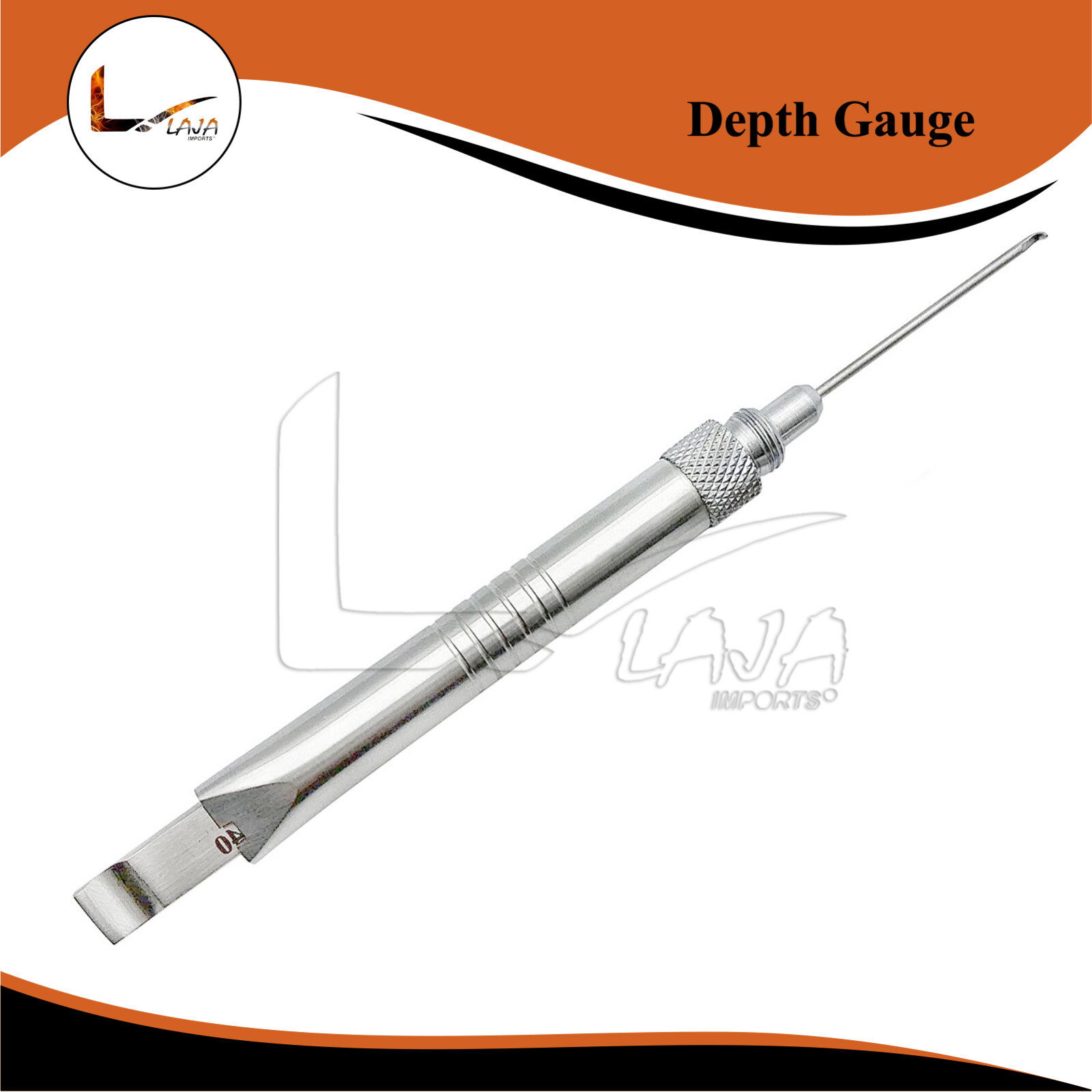 Depth Gauge 2.5 mm – 0mm to 40mm Orthopedic OR Grade Surgical Instruments