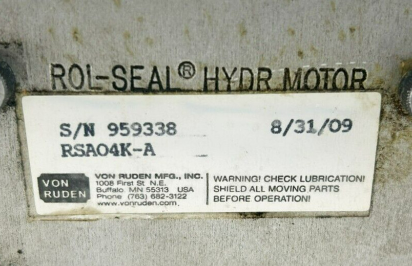 Von Ruden Rol-Seal RSA04K-A Hydraulic Motor
