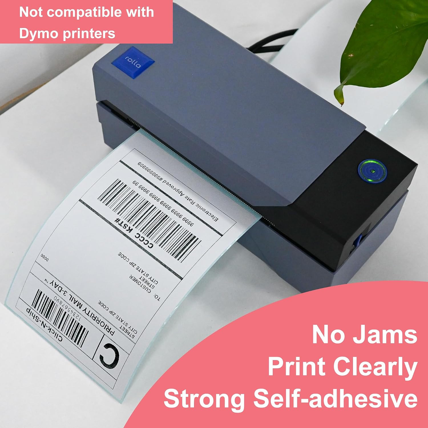 500 PCS 4″X6″ Thermal Shipping Labels -250 Labels/Roll, White