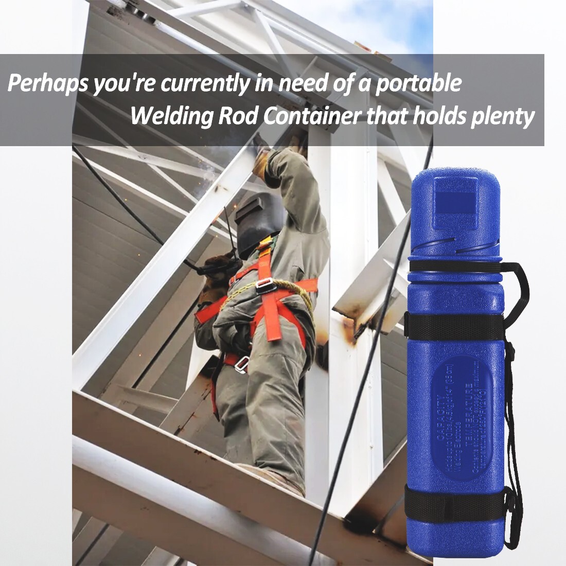 1 Pack 14″ Rod Storage Container Tube Holder Canister for 10LB Stick Electrode