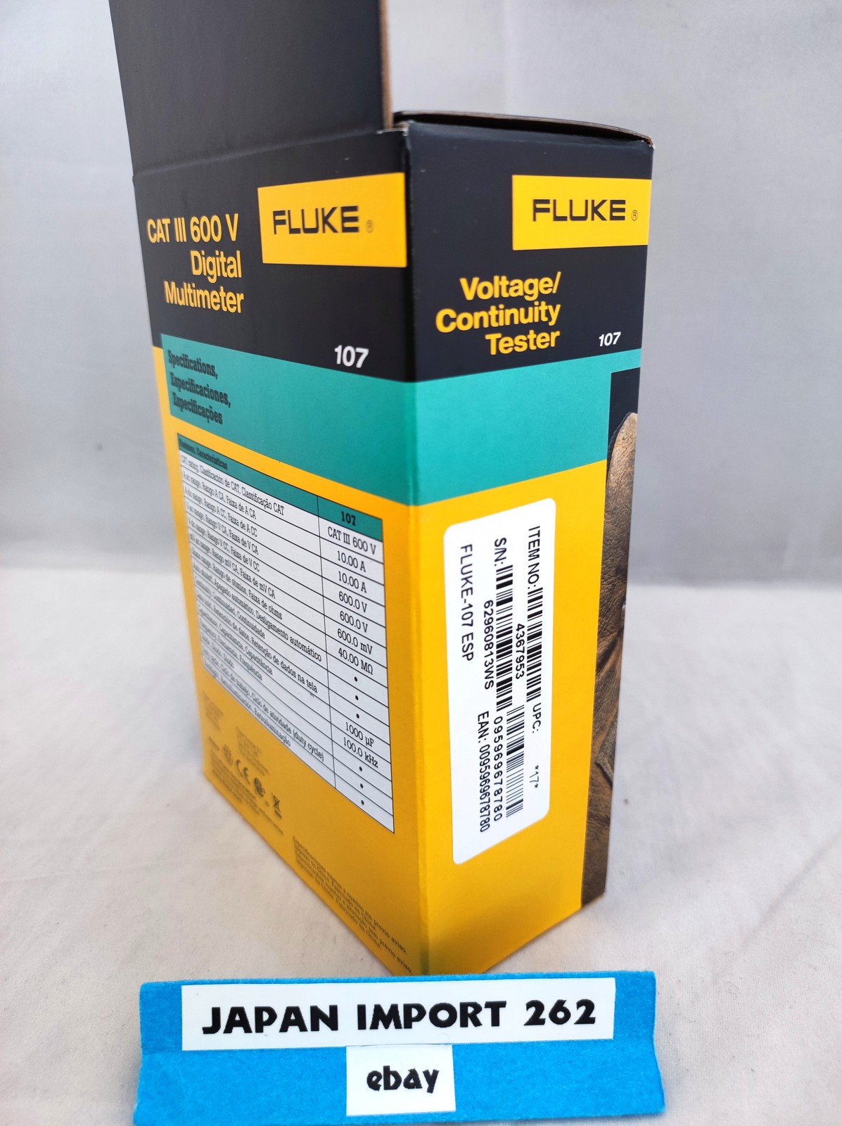 Fluke 107 AC DC Current Handheld Digital Multimeter 4367953
