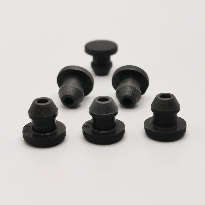 2.5-60.6mm Snap-on Hole Plug Silicone Rubber Black Blanking End Cap Seal Stopper