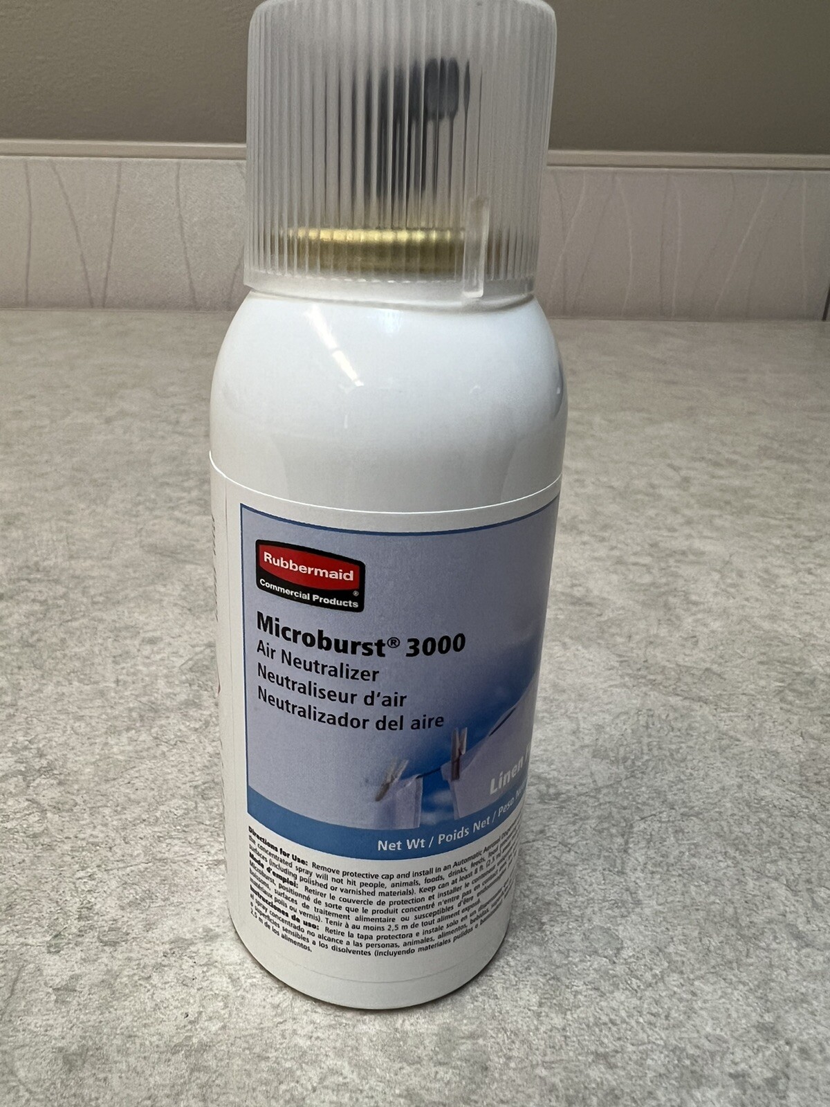 New Rubbermaid Microburst 3000 AIR NEUTRALIZER Linen Fresh 2 OZ-FREE SHIPPING