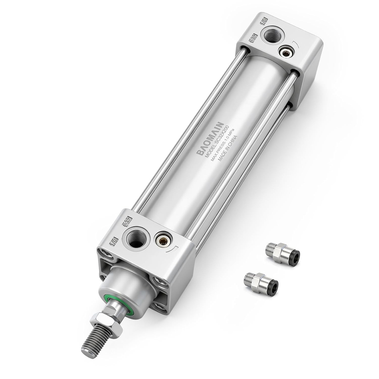 Robust Aluminum Alloy Pneumatic Cylinder – 1-1/4″ Bore, 7.87″ Stroke Efficiency