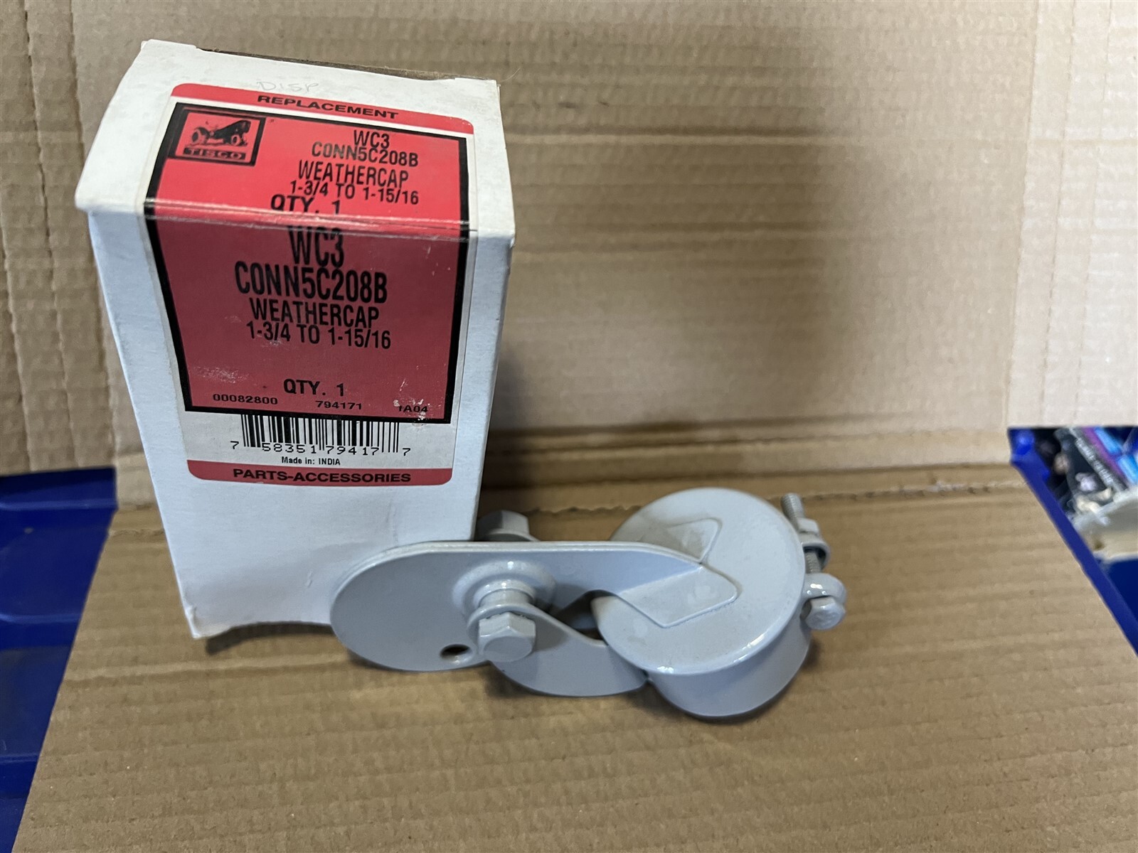 Tisco New Old Stock Part # WC3 C0NN5C208B – WEATHER CAP