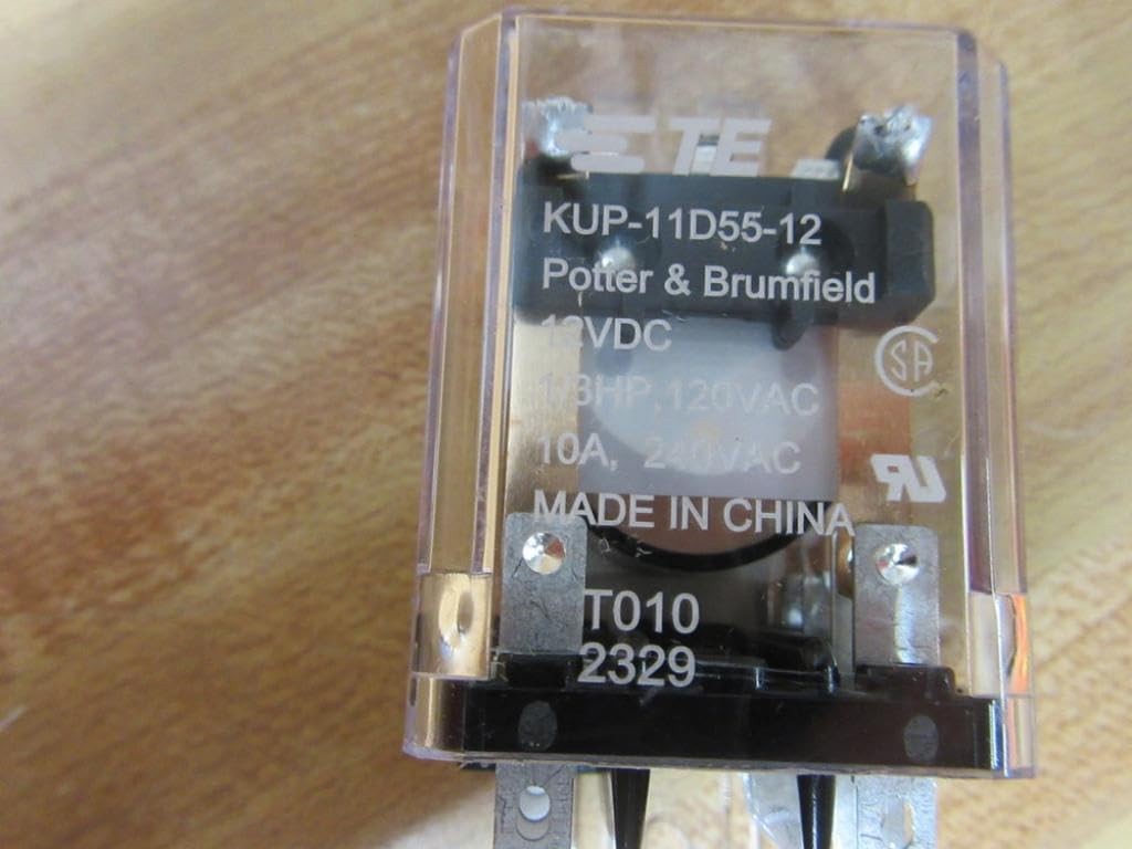 TE CONNECTIVITY/POTTER & BRUMFIELD KUP-11D55-12 POWER RELAY, DPDT, 12VDC, 10A, B