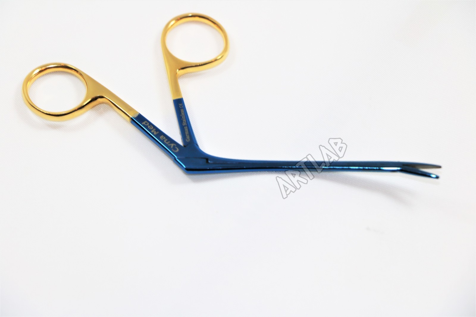 TITANIUM HARTMAN ALLIGATOR FORCEPS 3.5″ SERRATED GOLD RINGS ENT GERMAN STAINLESS