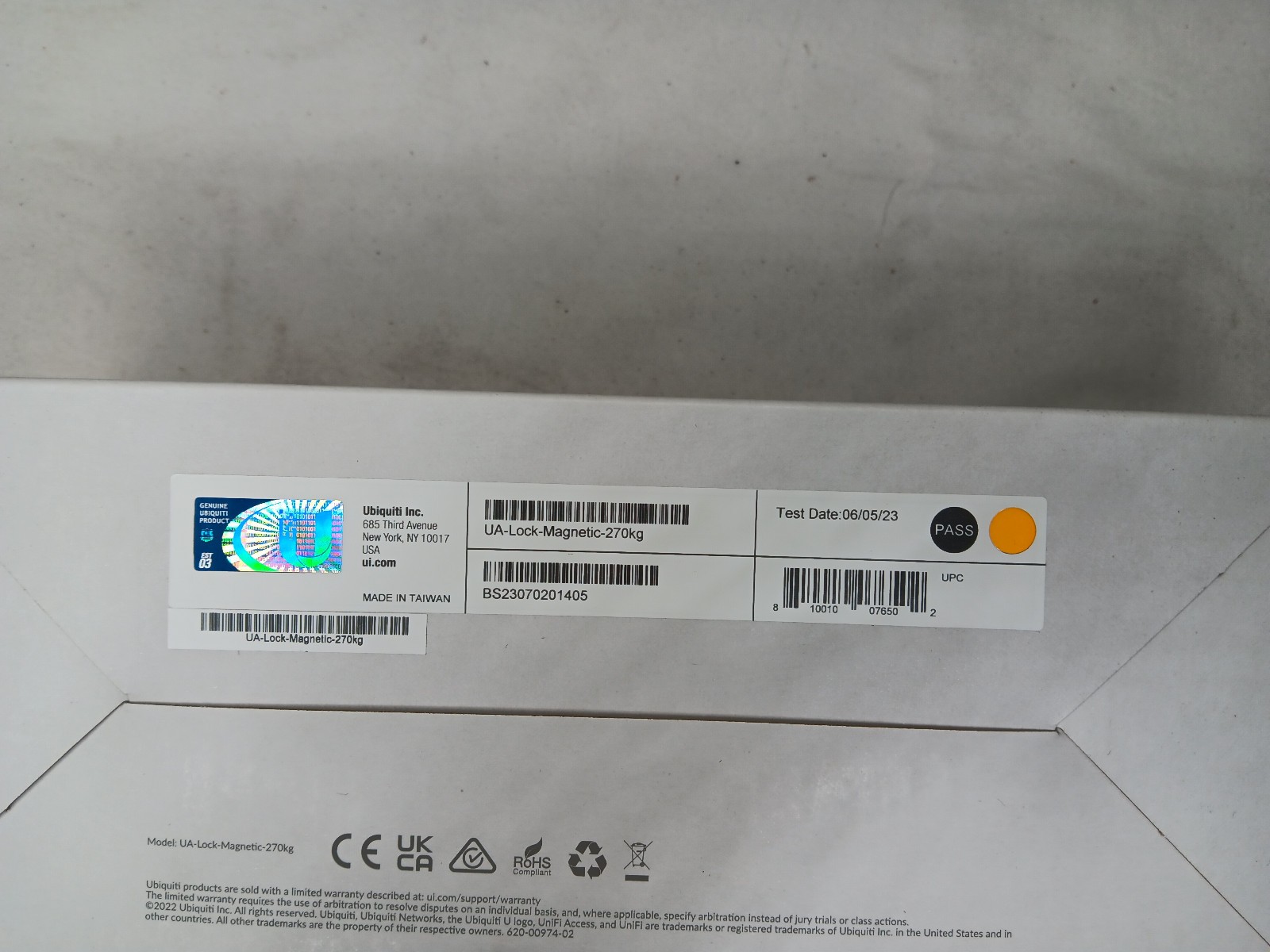 UBIQUITI LOCK MAGNETIC UNIT. UA-LOCK-MAGNETIC-270KG