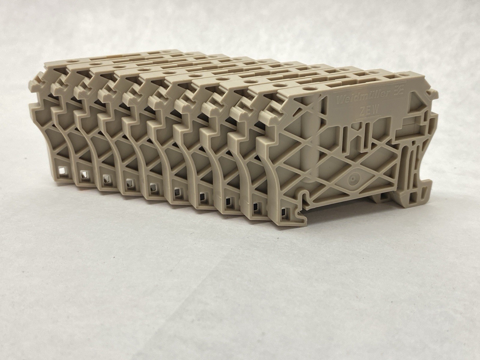 Weidmuller ZEW 35 End Bracket Terminal Block Dark Beige 9540000000 LOT OF 10