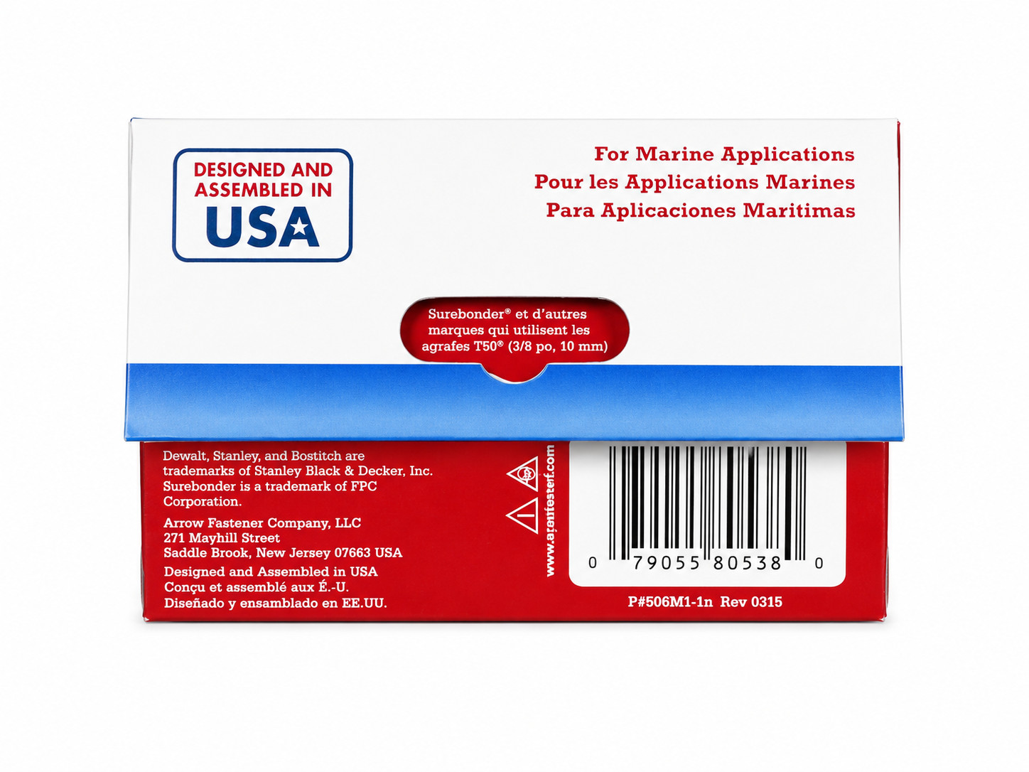 Arrow 506M1 T50 Monel Staples, 3/8-Inch Leg, 3/8-Inch Crown, 1000 Count