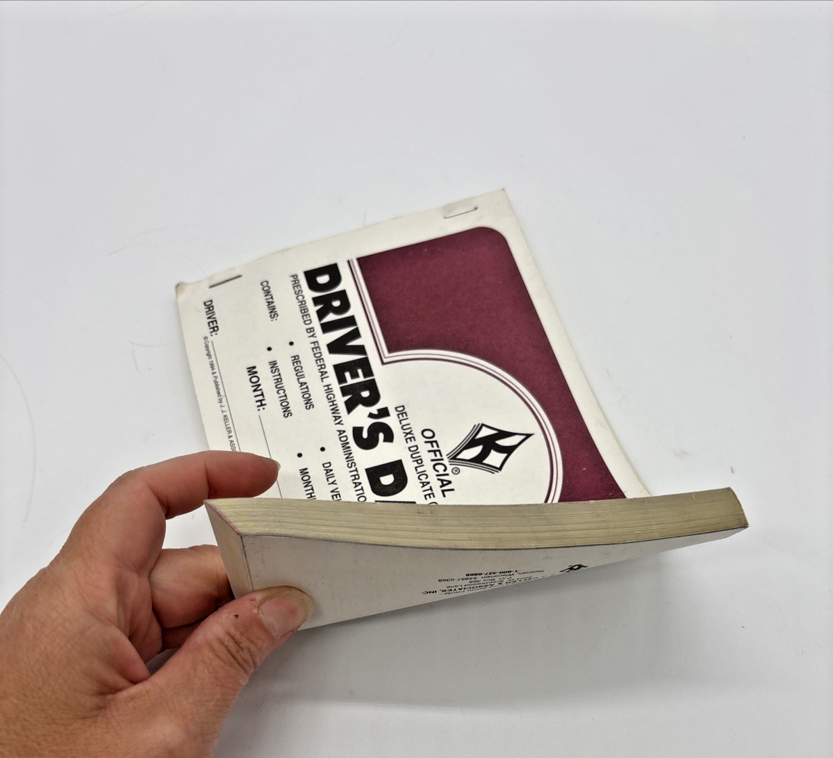 Gordon Trucking Sumner Washington Driver Daily Log Book-UN-USED-FAST SHIPPING