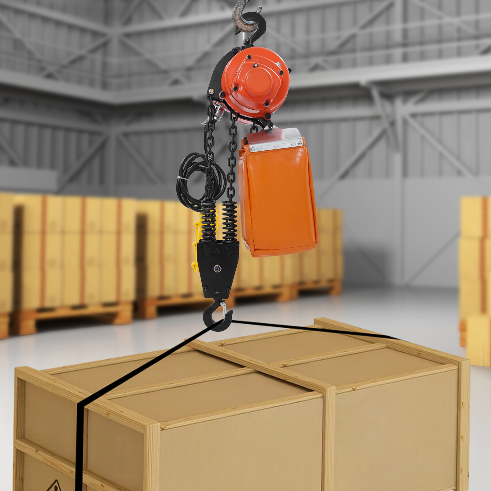 2200lbs/1Ton Electric Chain Hoist Chain Crane Hoist 3m/9.84ft Lifting