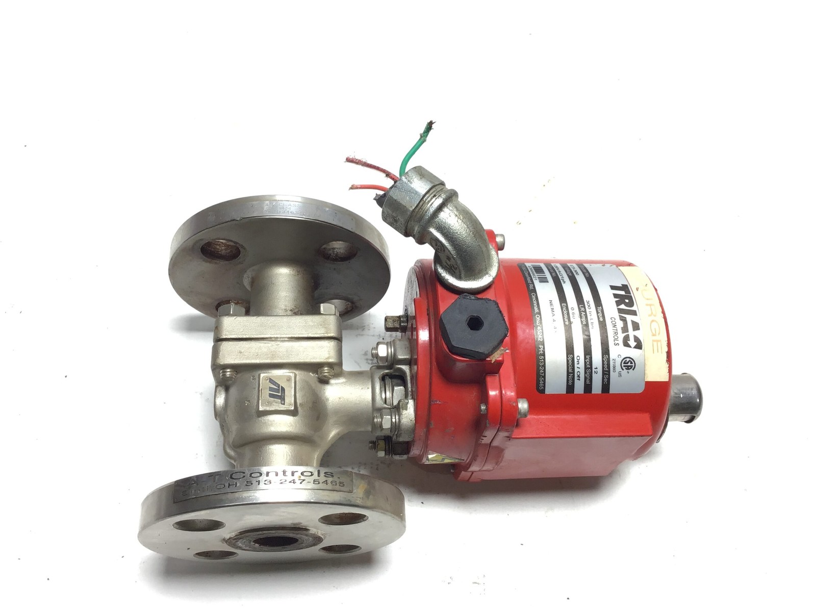 Triac Controls ETI-300 Automated Ball Valve 300 In-Lbs 1PH