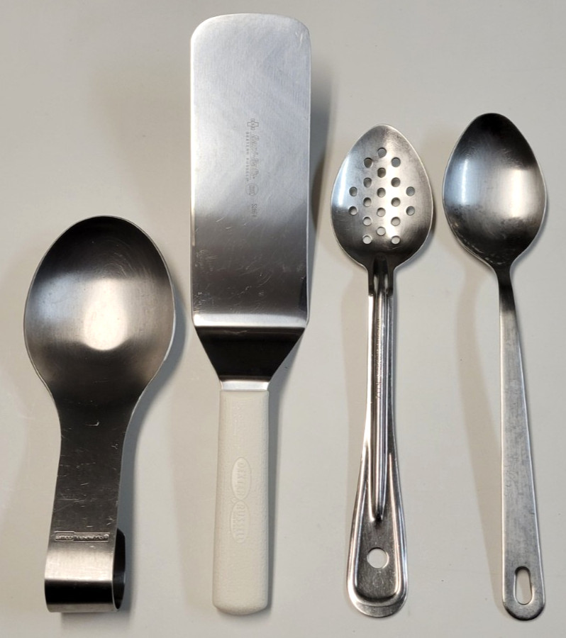 Dexter Russell Spatula Amco Spoon Rest Wolfgang Puck Vollrath Spoons MIXED LOT