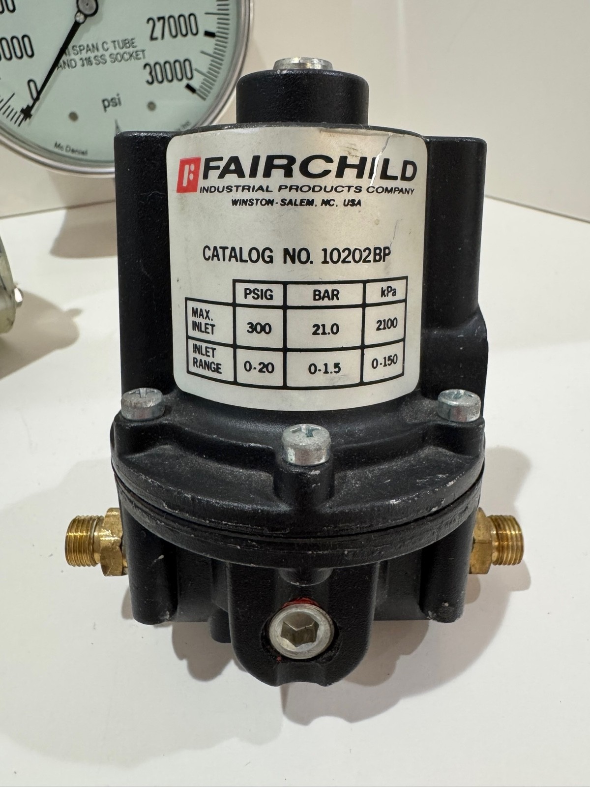 High Pressure Test Components Lot 30,000 PSI Gauge Fairchild Regulator Flow Mete
