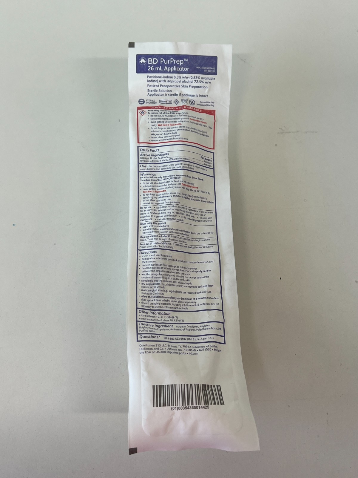 Lot of 31 PurPrep 26mL 960120 Exp.2026-09 to 2026-10 (*T35/FF42)