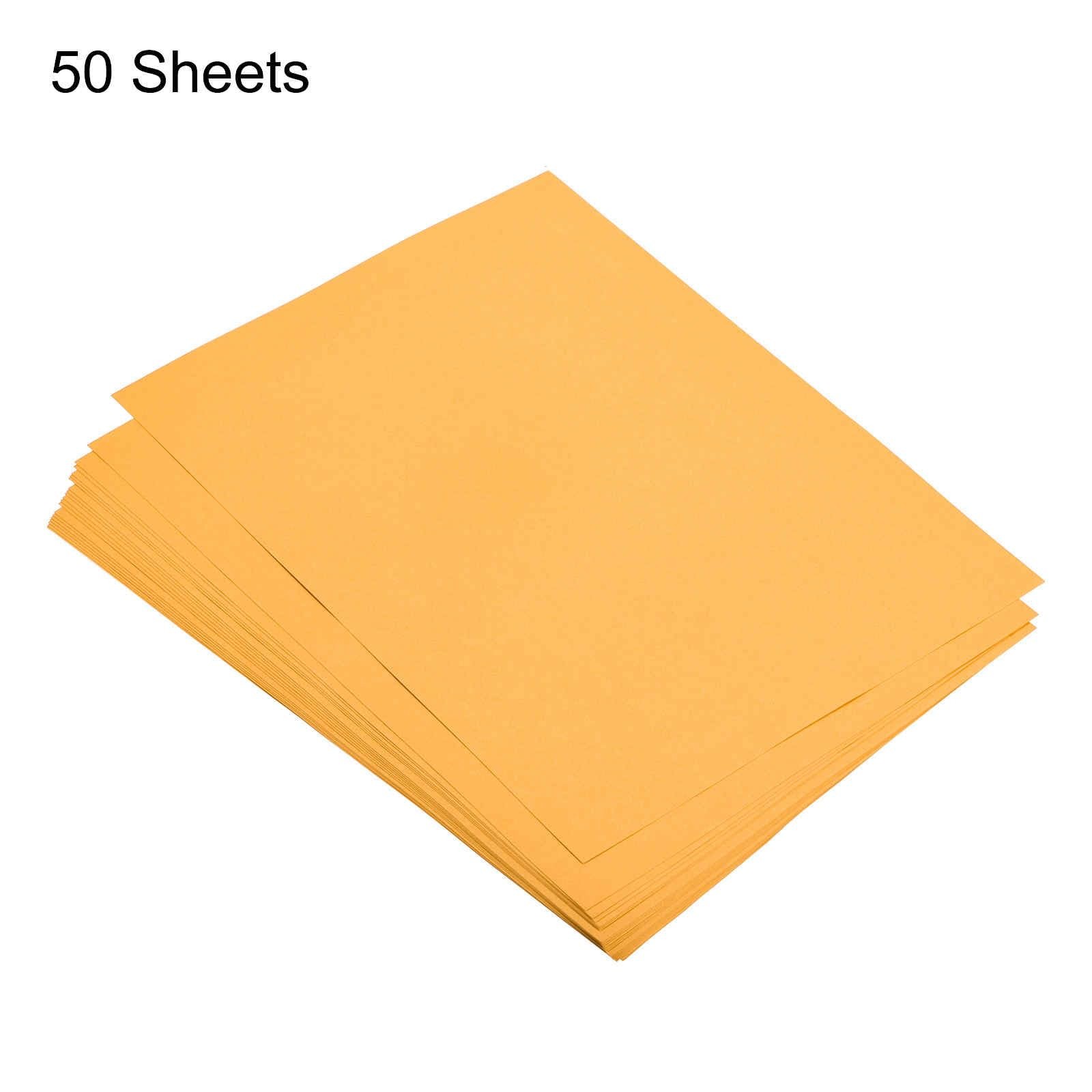 50 Sheets Colored Copy Paper 8 1/2 Inch Printer Paper 75gsm Fluorescent Orang…