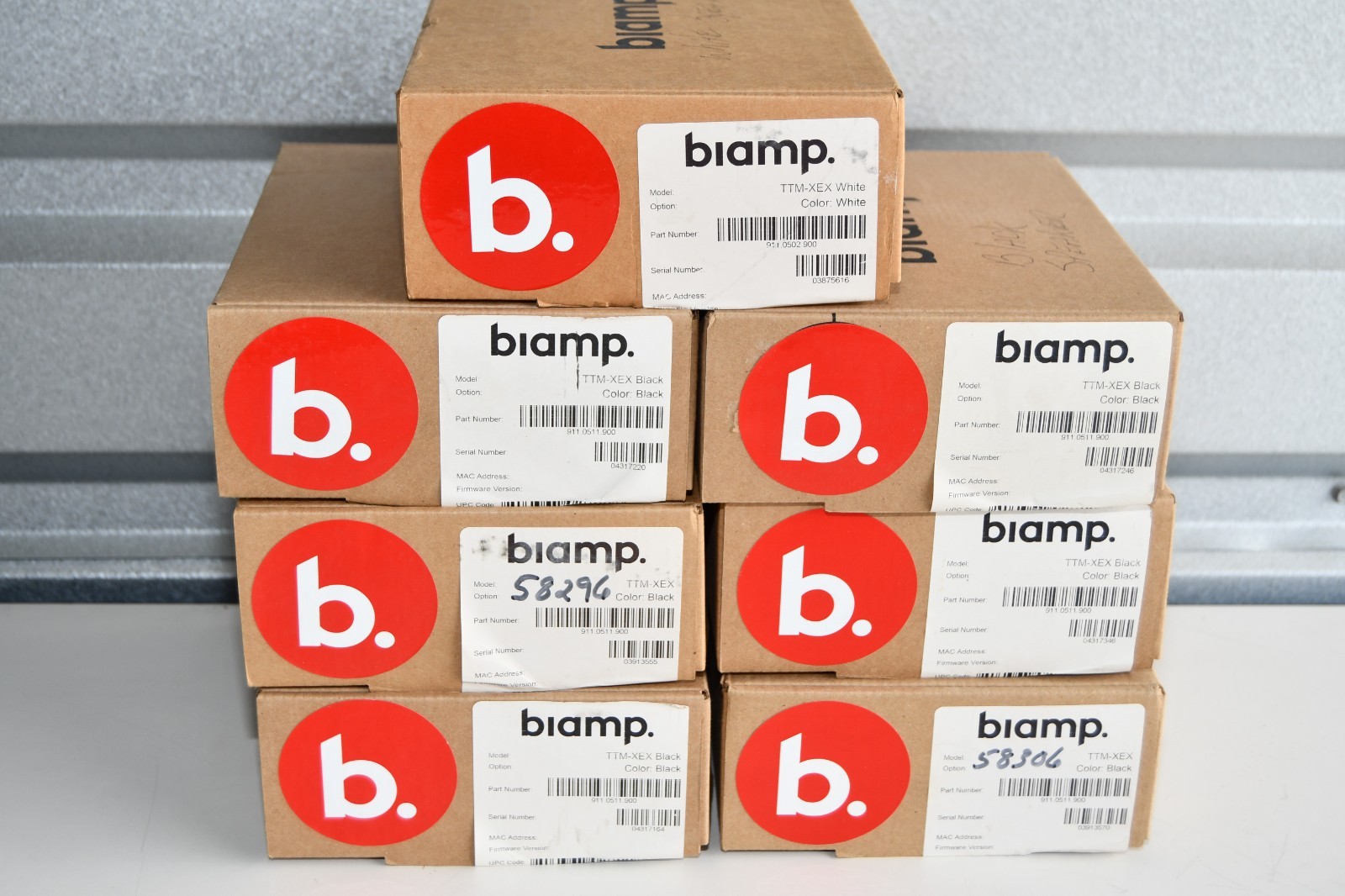 ^ Biamp TTM-XEX Black- Beam Tracking Microphone Table Top #X7349
