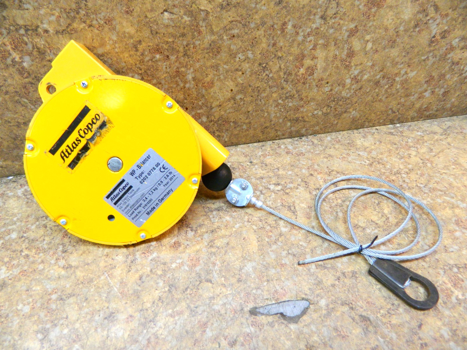 ATLAS COPCO WP05-1 8202 1778 00 Tool Balancer Load Range 0.9 – 2.6 lbs