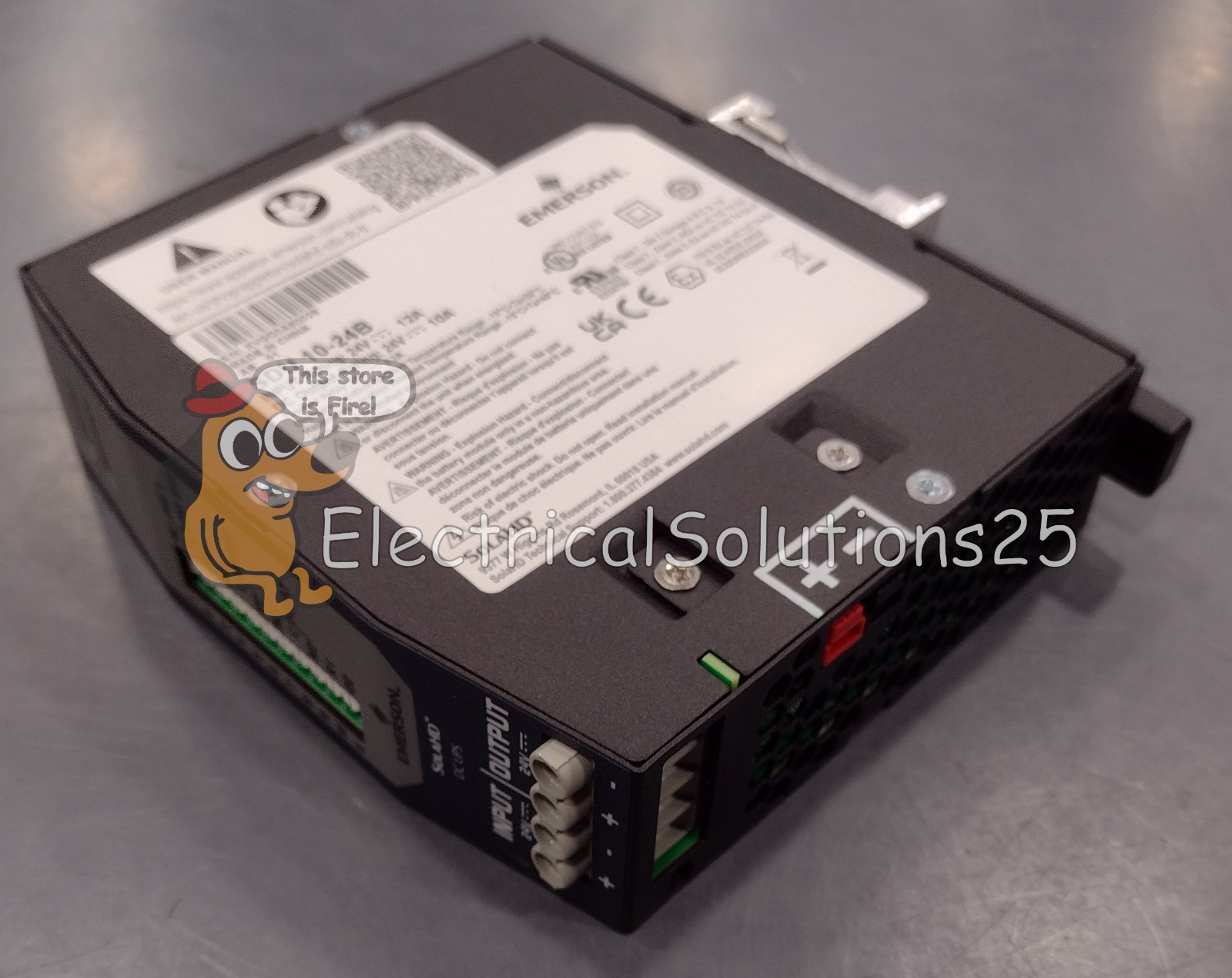 New Emerson SDU10-24B 24V 10A 240VA DIN Rail DC UPS – Free Shipping