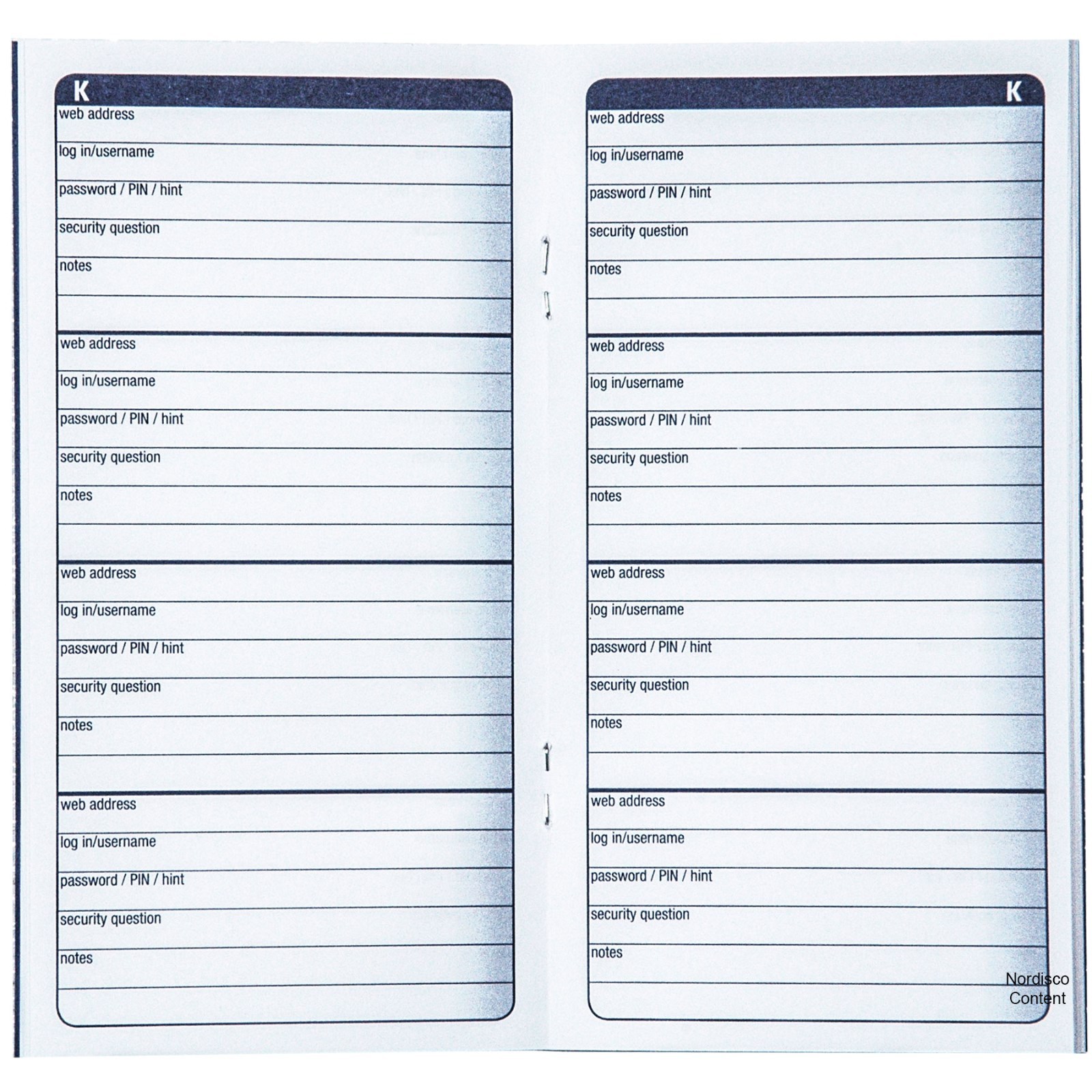 Adams APJ99 Password Journal, 6-1/4 x 3-1/4″, Pack of 3 Journals