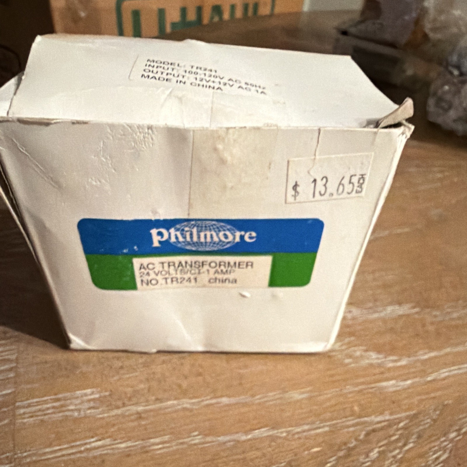 Philmore TR241 Power Transformer 100-120V 60Hz In 12V+12V AC Out 1A