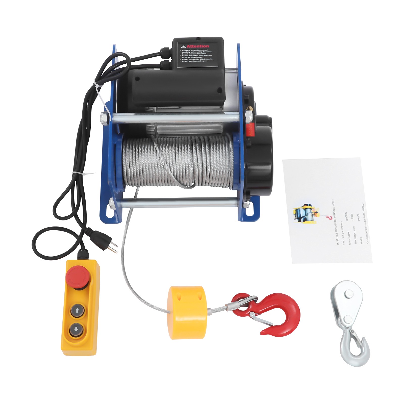 Electric Hoist With Wired Control Electric Hoist With Long Steel Wire Rope
