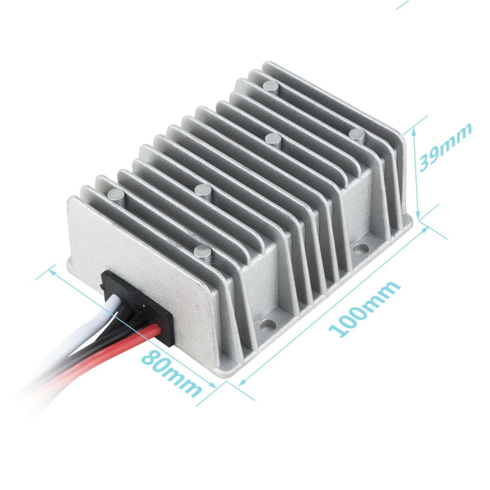 Power Converter Regulator DC 12V Step-Up to DC 48V 8A 384W Waterproof