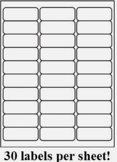 Premium Label Supply 15000 labels 2.625″ x 1″ Packaging may be different
