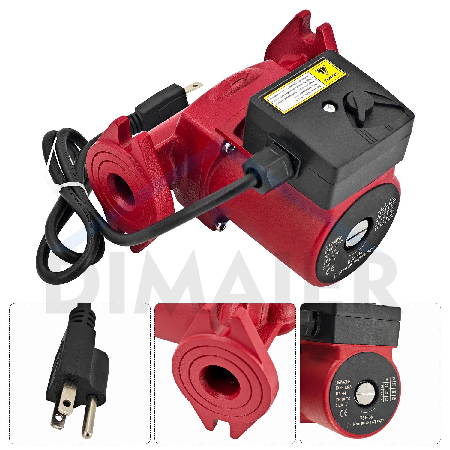 103400 For Bell & Gossett NRF-36, 1/6 HP, 115 Volts,3-Speed Circulator Pump