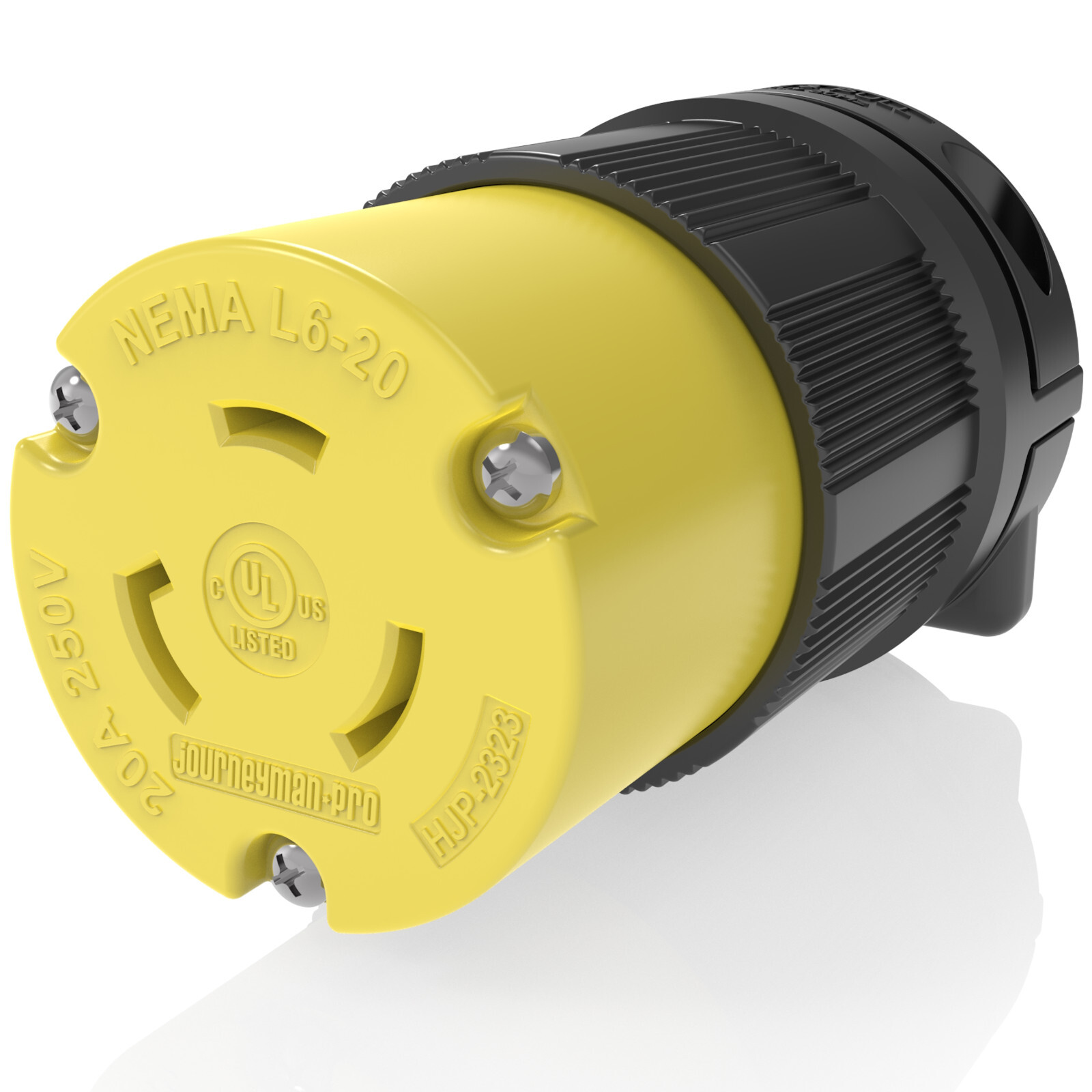 Journeyman Pro 2323 L6-20R 20A Twist Locking Female Connector Generator 3 Prong