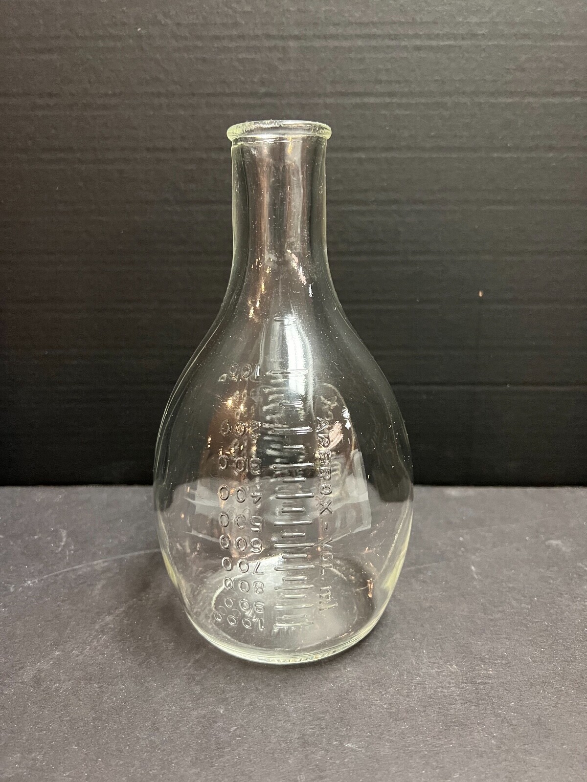Vintage MacBick 1000 ML Glass Beaker 9” Antique Corning Borosilicate USA